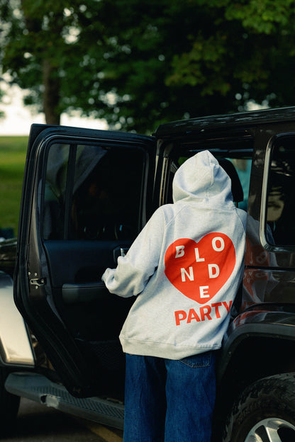 Blonde Party Heart Hoodie – Heather Gray – Relaxed Fit