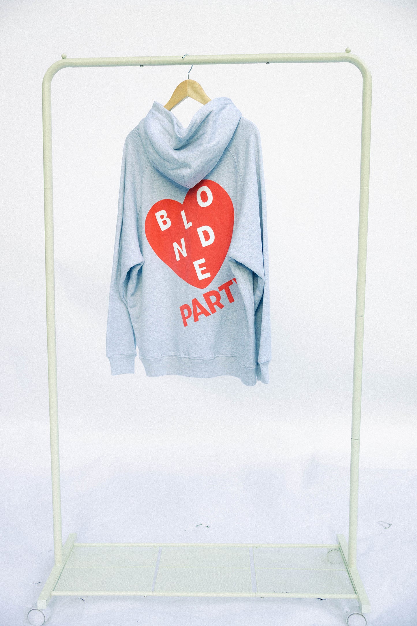 Blonde Party Heart Hoodie – Heather Gray – Relaxed Fit