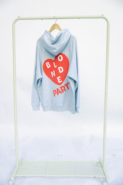 Blonde Party Heart Hoodie – Heather Gray – Relaxed Fit