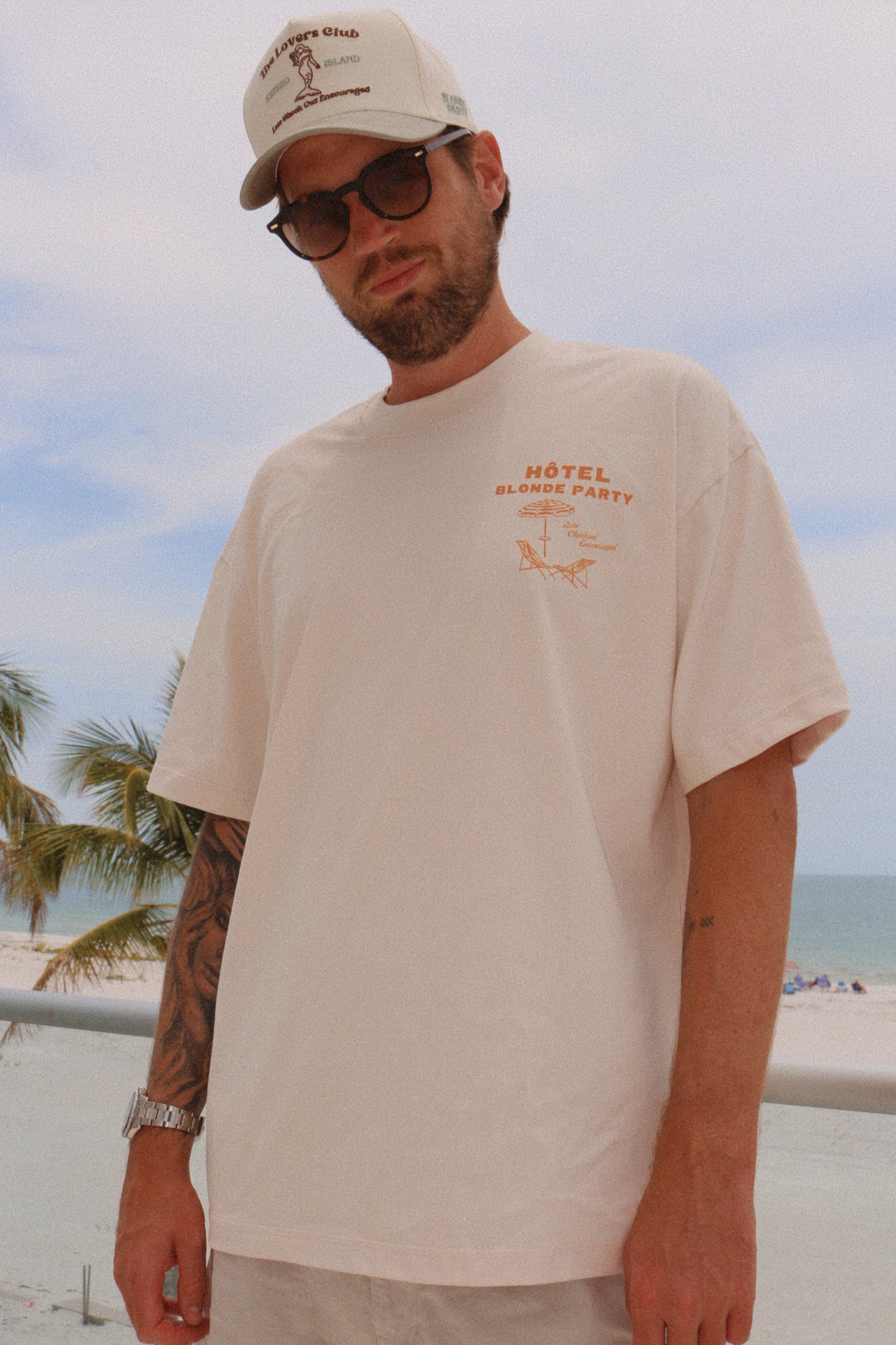 Hotel Blonde Party Oversized Heavyweight Tee