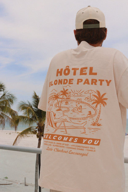Hotel Blonde Party Oversized Heavyweight Tee