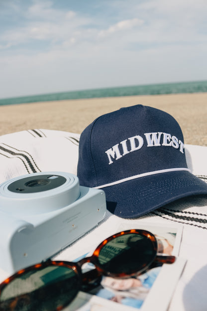 Midwest Hat – Navy – High-Profile Trucker
